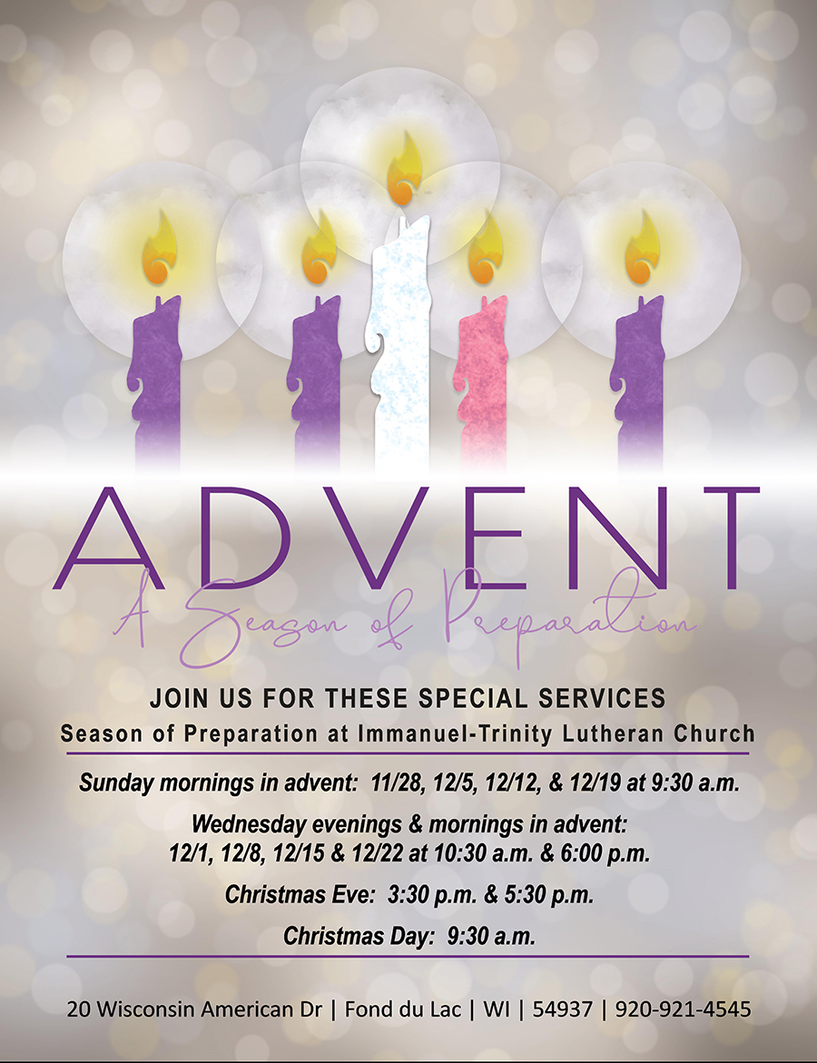 Advent Services - Immanuel Trinity Lutheran Church
